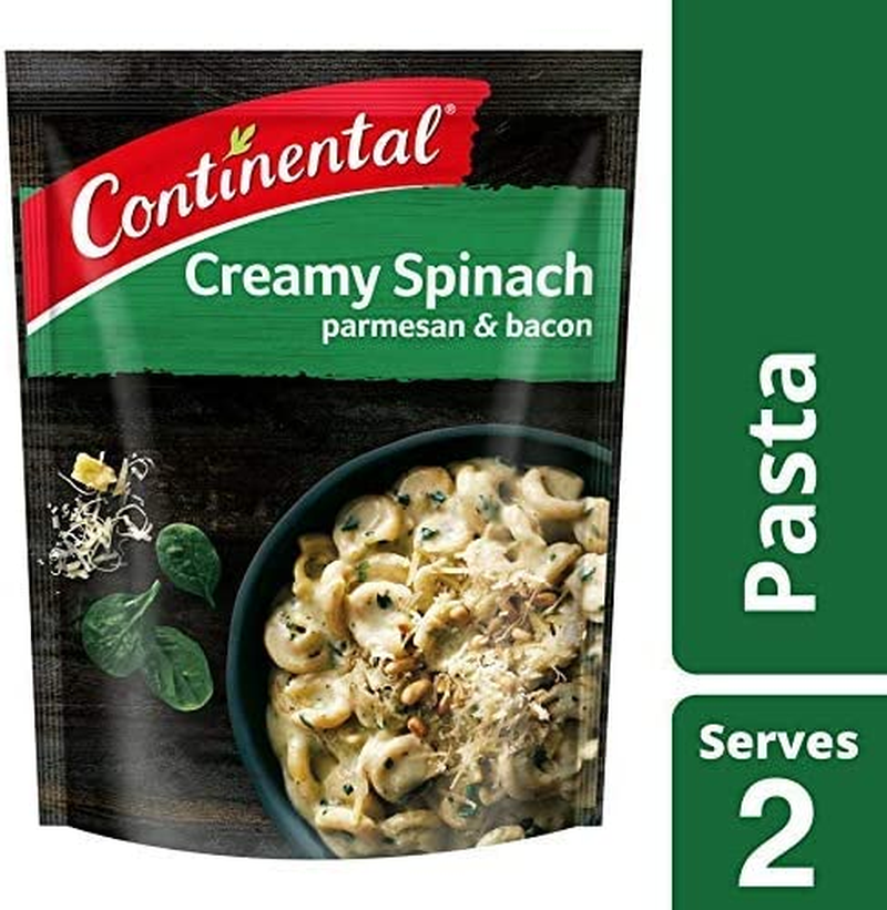 CONTINENTAL Gourmet Pasta (Side Dish) | Creamy Spinach Parmesan & Bacon, 91G