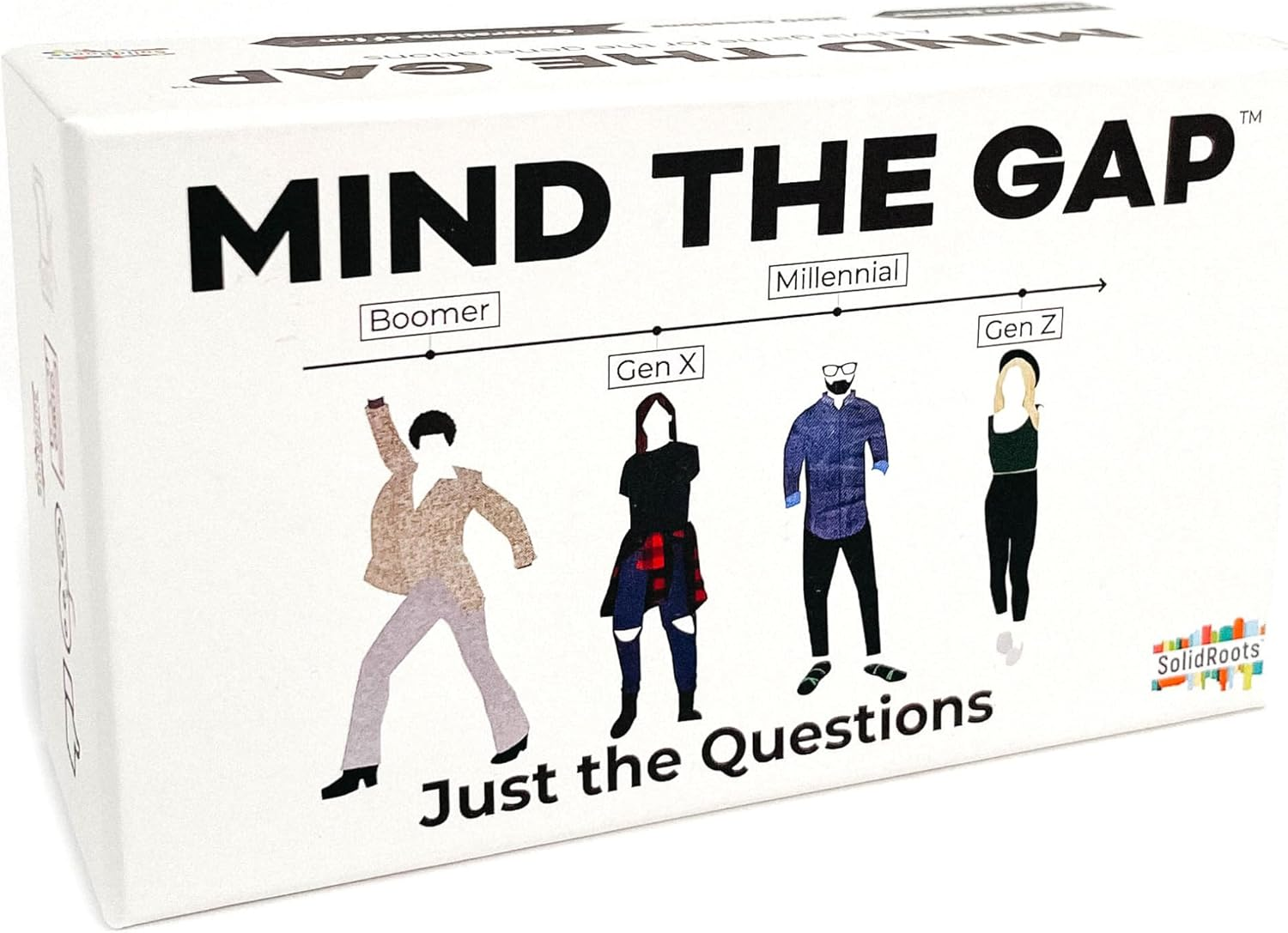 Mind the Gap Just the Questions, Expansion Pack with 1000 New Questions for All Generations + 50 New Challenge Cards