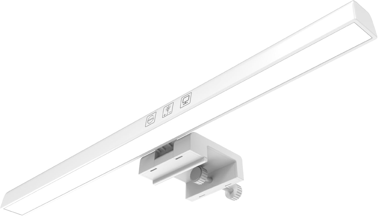 Meichoon Computer Display Light Bar USB Reading Desk Lamp Screen Eye Protection 3 Light Modes Adjust the Brightness Touch Switch LE11 White
