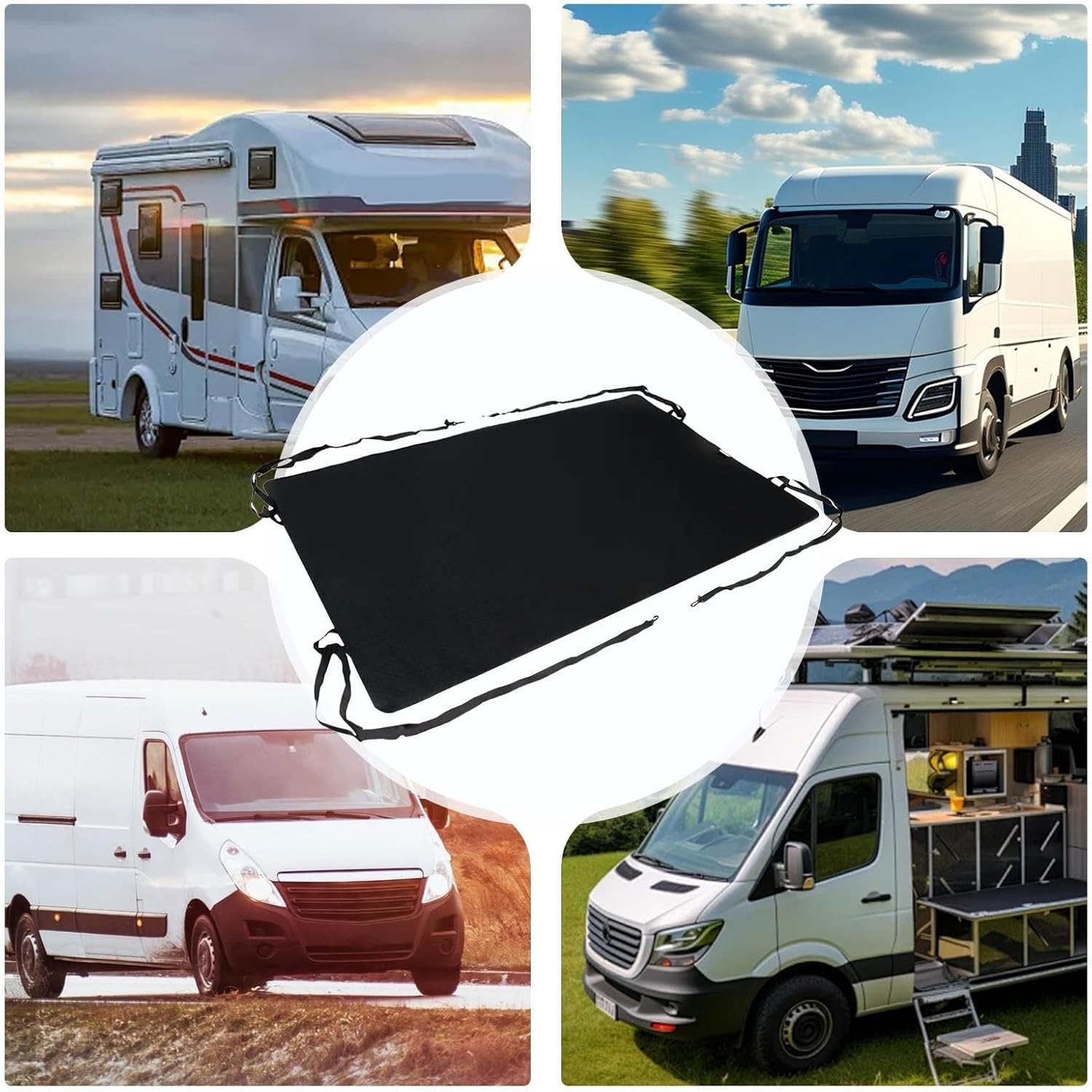 RV Rear Door Cover - Waterproof UV Barrier RV Rear Shelter | Windproof and Thermoregulator Screen Portable Tent for Excursions, Hikes, Pick-Ups image number 5