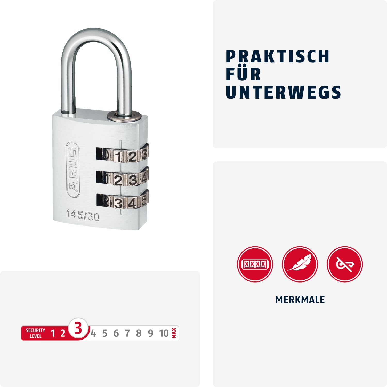 Padlock Combination Aluminum 30Mm Green image number 3