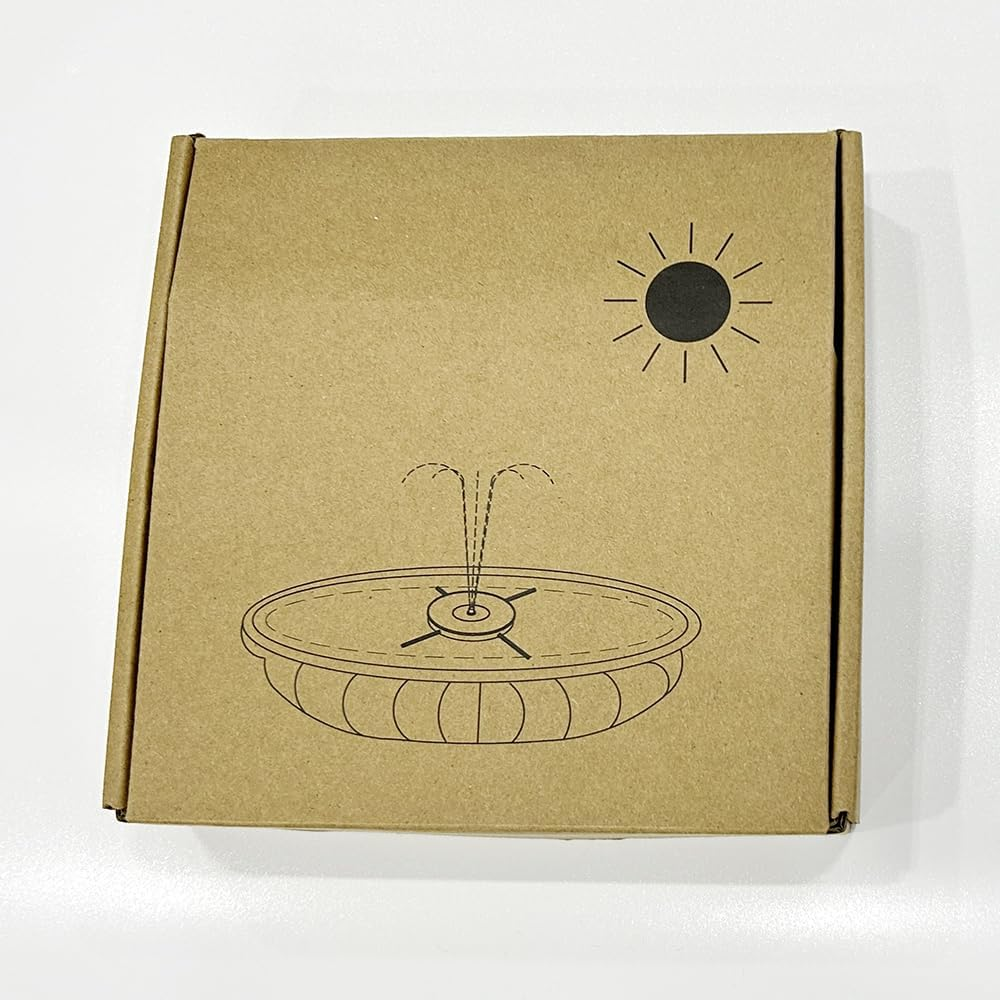 SZMP Solar Fountain Upgraded 100% Glass Panel, 3.5W Floating Solar Powered Water Pump Built-In 2000 Battery with 7 Nozzle & 4 Fixer, Solar Bird Bath Fountain for Garden, Pond, Pool, Outdoor (Colorful) image number 1