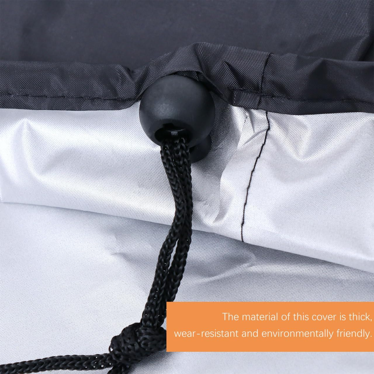 Balacoo Oxford Fabric BBQ Cover Weatherproof Dustproof Barbecue Grill Protector with UV Resistant Outdoor Grill Cover for All Season Use image number 3