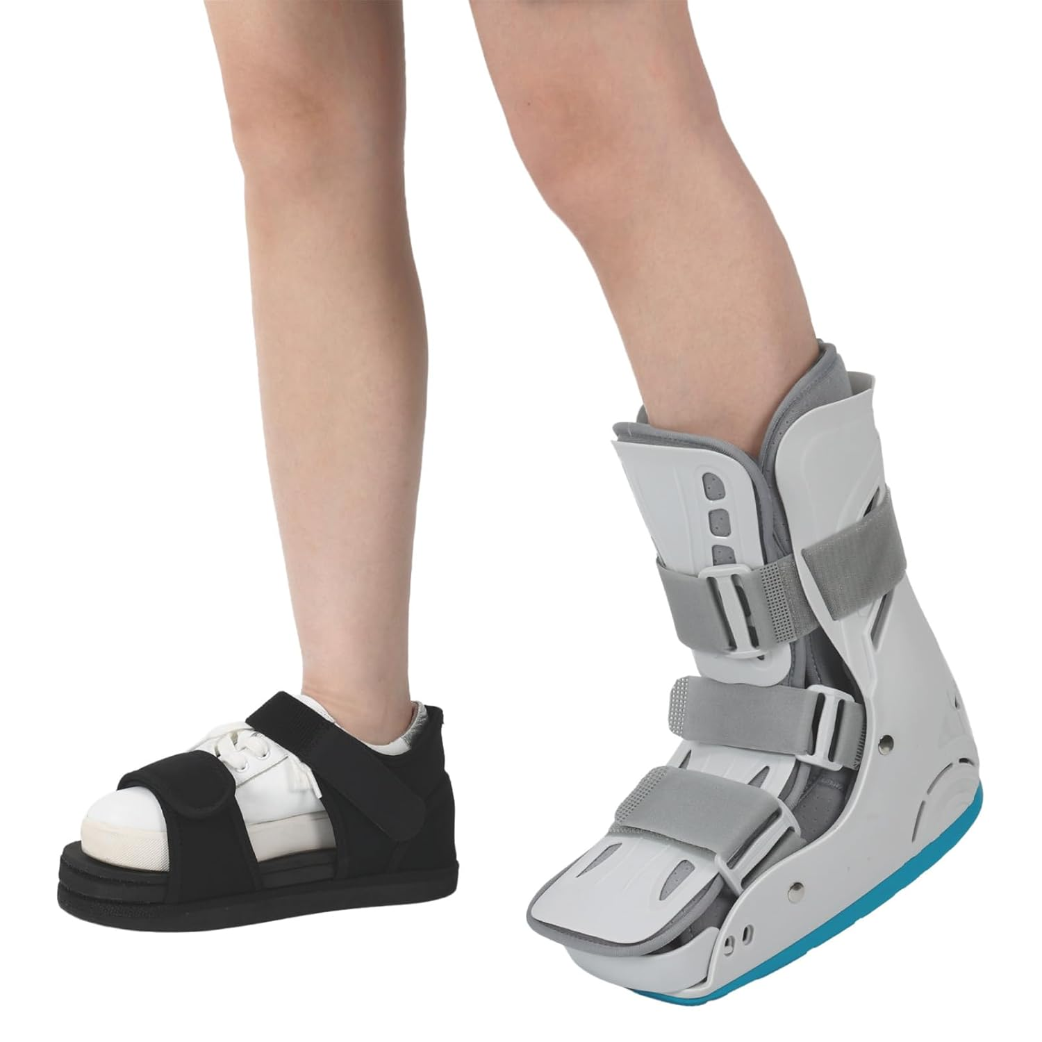 Shoe Leveler Shoe Balancer for Use with Walking Boot and Uneven Legs, Shoes Lift for Men & Women, Left or Right Foot (M) image number 3