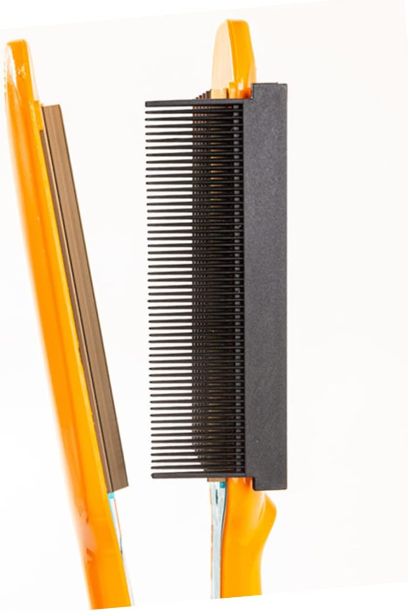 Electric Hair Straightener Comb 2Pcs Portable Heated Straightening Hot Brush Attachments for Home Use Hair Styling Tools image number 5