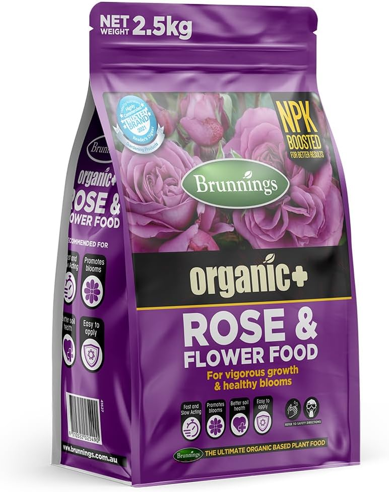 Brunnings Organic plus Rose and Flower Food 2.5 Kg