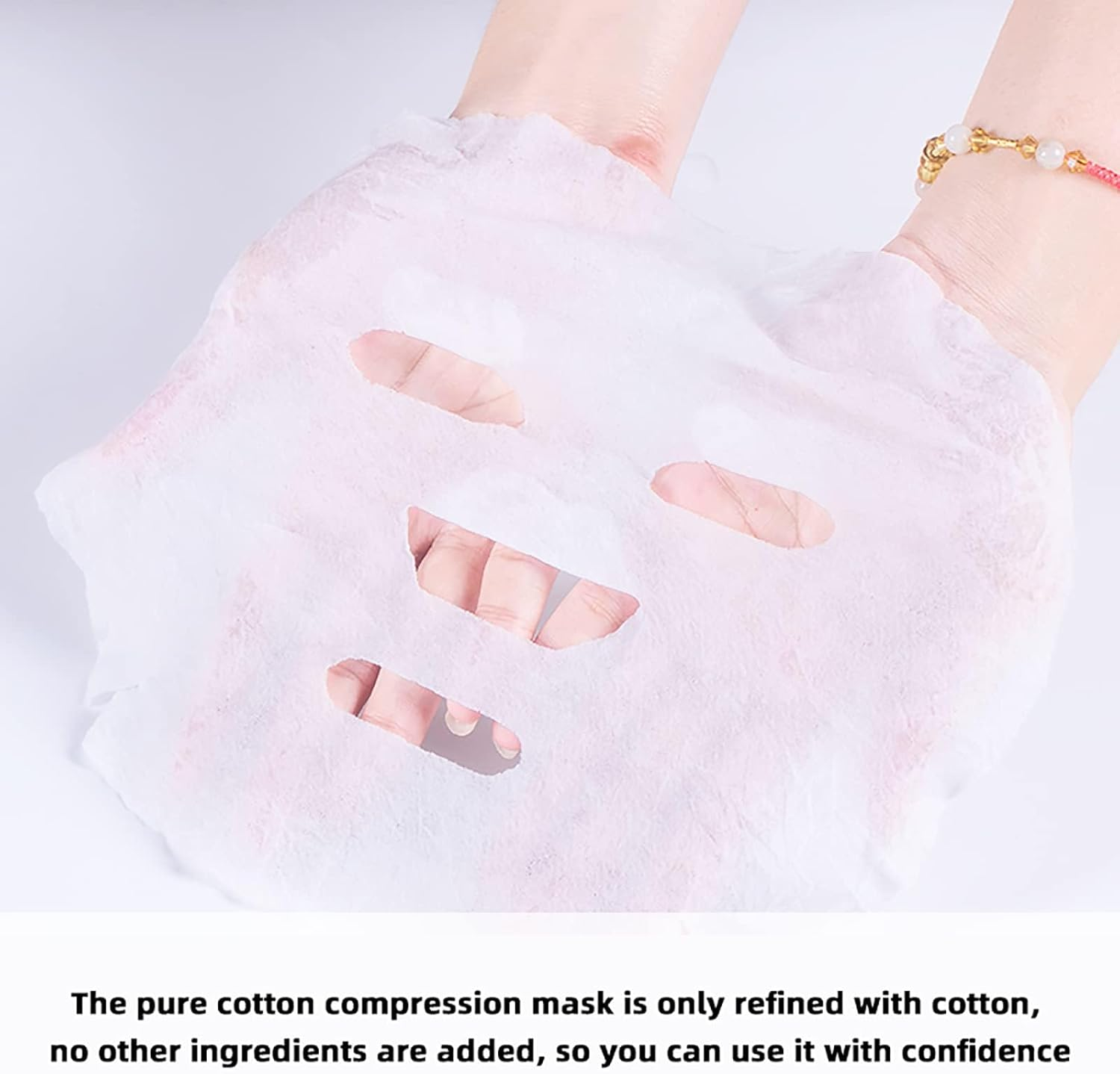 100Pcs Disposable Dry Skin Mask Facial Paper Compress Masque, Ultra Thin Beauty DIY Disposable Mask Sheet for Face Care Random Color