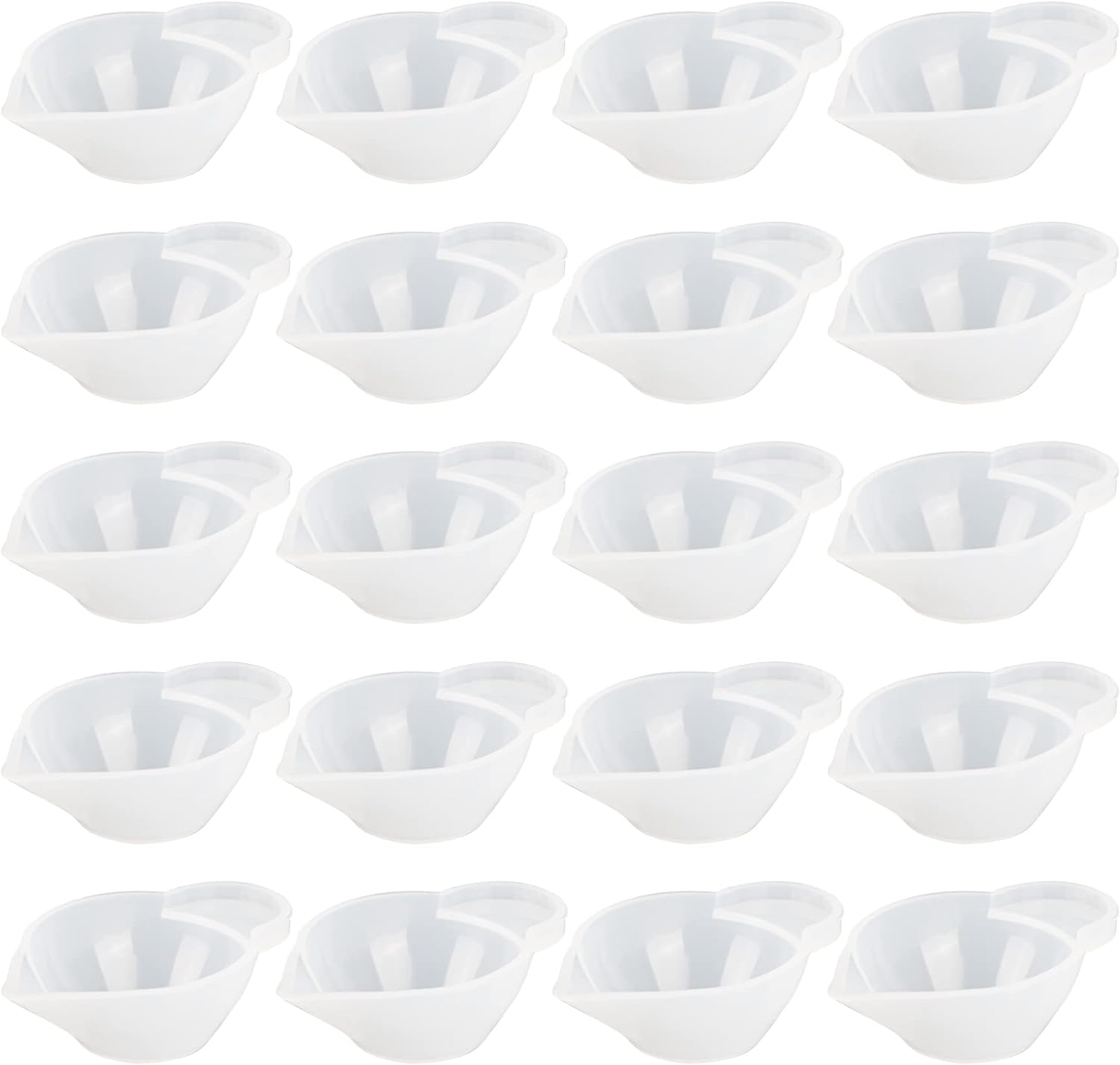 AUEAR, 10 Pack Silicone Mold Cup Dispenser Mini Measuring Mixing for DIY Jewelry Making Epoxy Resin Craft