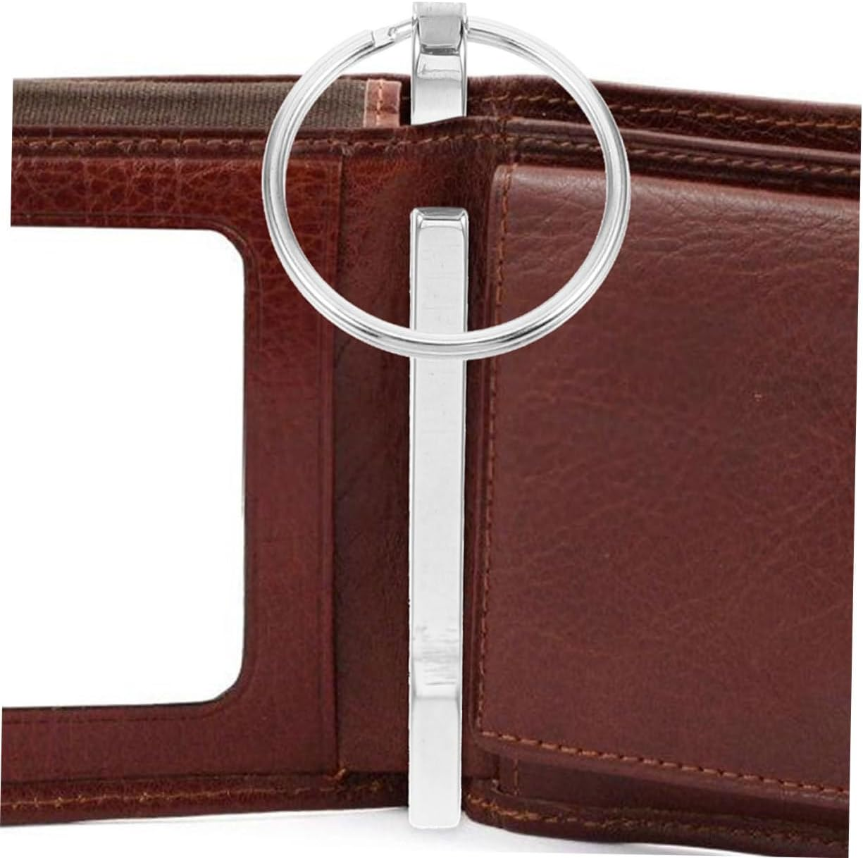 NAMOARLY 2PCS Stainless Steel Waist Clip Money Holder Carabiner Wallet Key Chain Portable Lightweight Multifunctional Clip for Outdoor Activities Backpack Belt Attachment image number 1