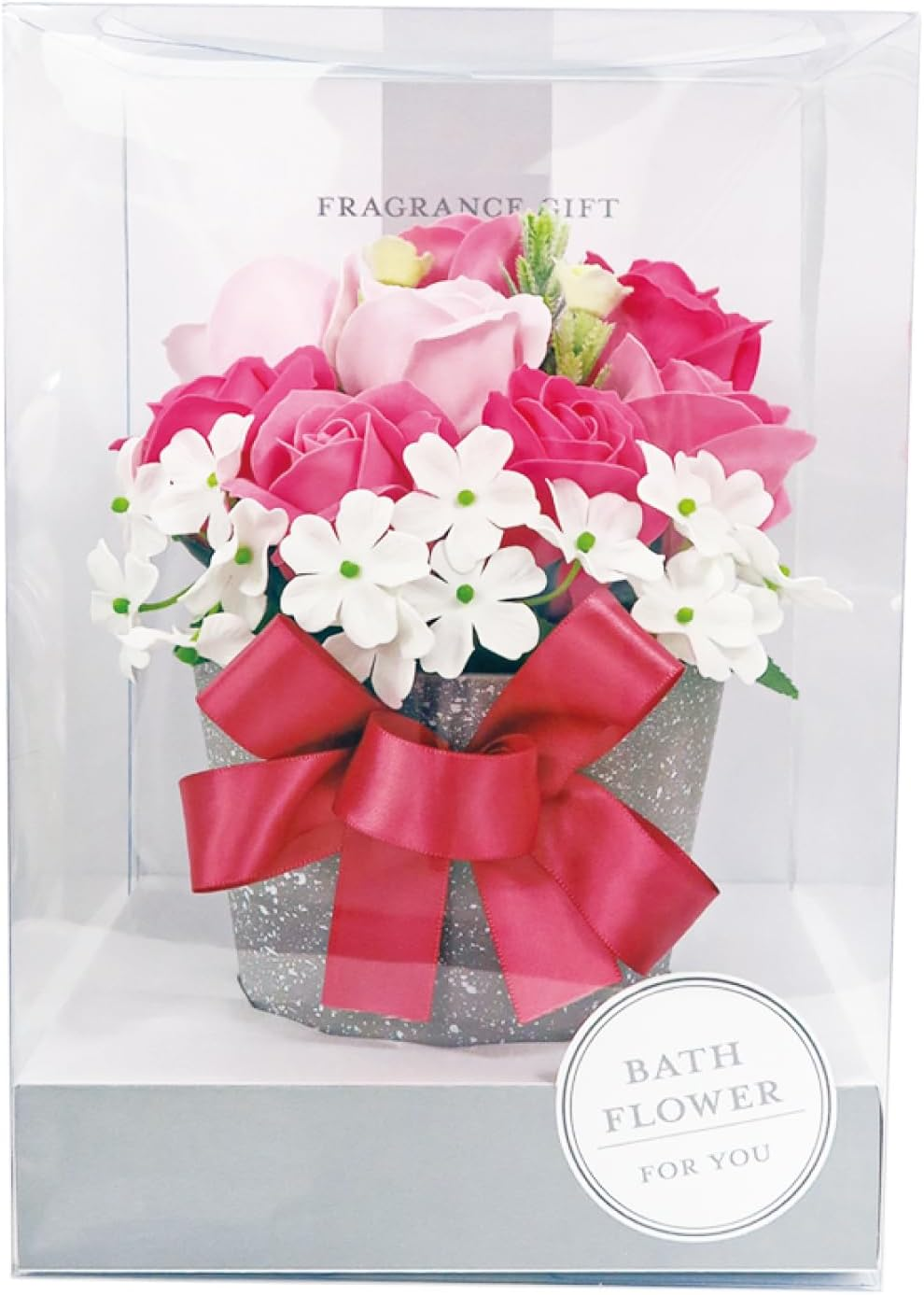 Q-FLA 786174 Soap Flower Bath Salt, Arrangement, LG Pink, Gift image number 4