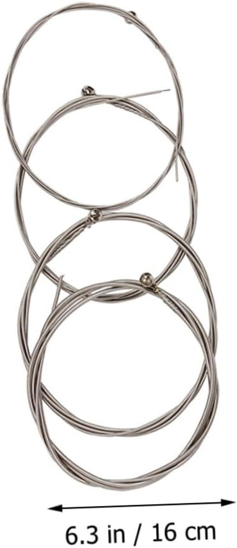 SUPVOX Electric Bass Strings 4Pcs Hex Steel Core Coated Copper Alloy Bass Guitar Strings with Universal Fit Replacement Accessories image number 4