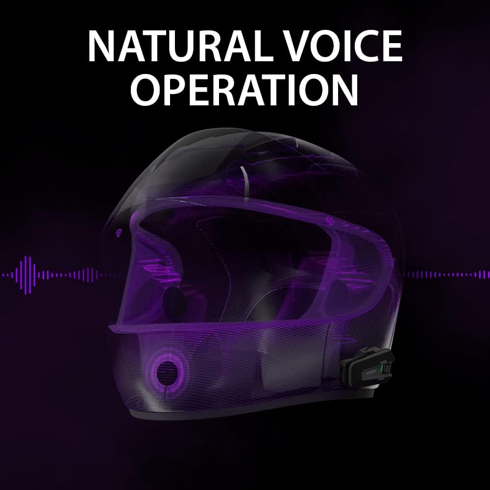 Cardo Packtalk Neo Motorcycle Helmet Communication Intercom System, Waterproof, 2Nd Generation Mesh - Connect up to 15 Riders, Natural Voice Operation, 40Mm High Definition Speakers - Dual Pack image number 6