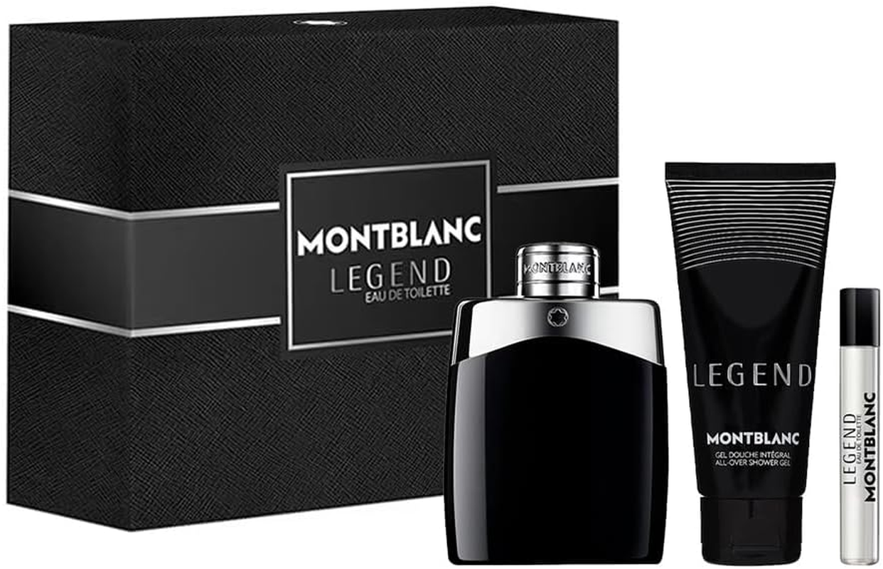 Montblanc S1108EM Legend Blanc Eau De Toilette 3-Piece Gift Set for Men image number 2