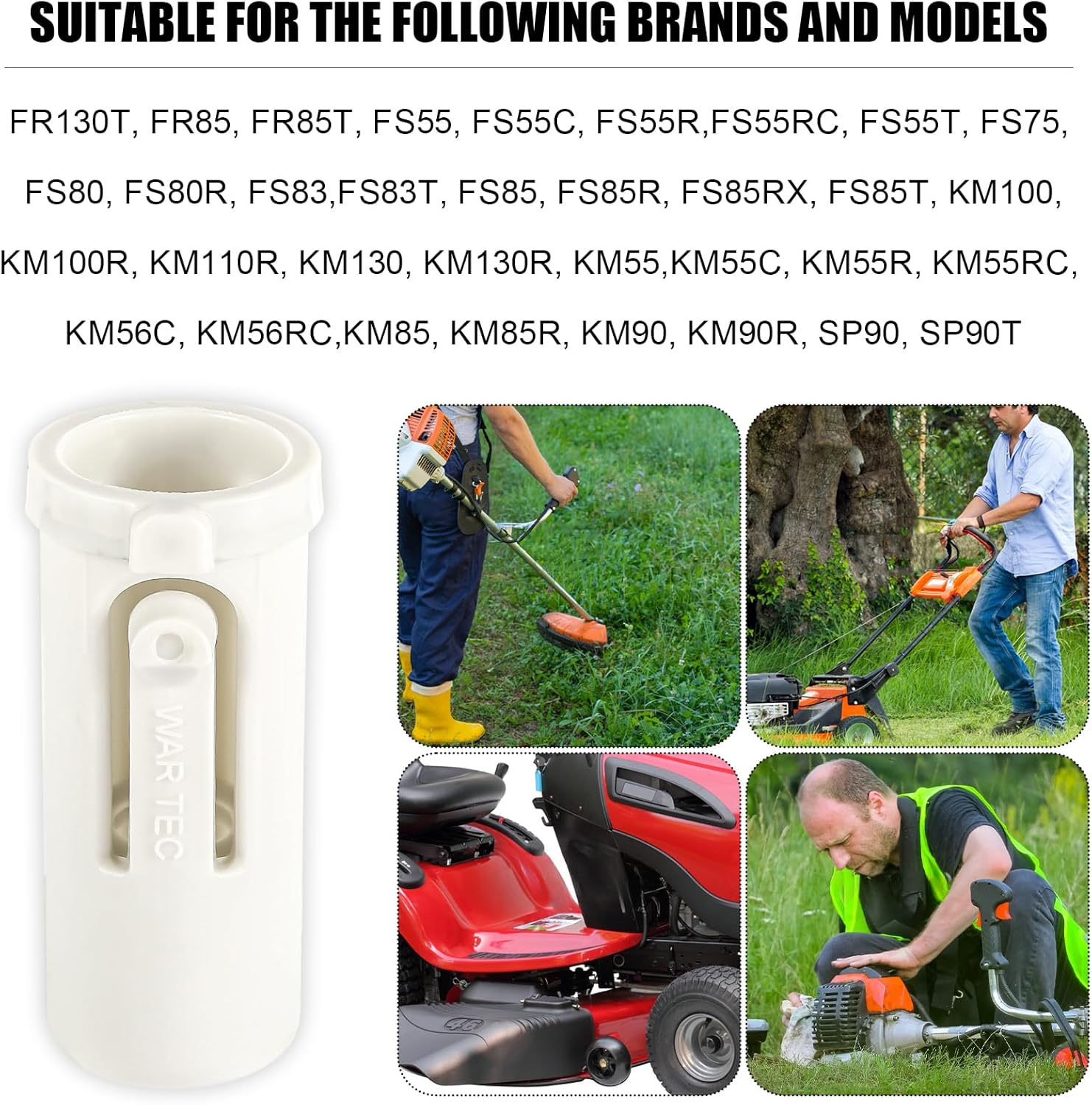 3Pcs for Stihl 4140-791-7207 Kombi System 390-791, Parts Sleeve FS55 Lawn Mower Replacement Accessories Attachment Sleeves for Stihl image number 1