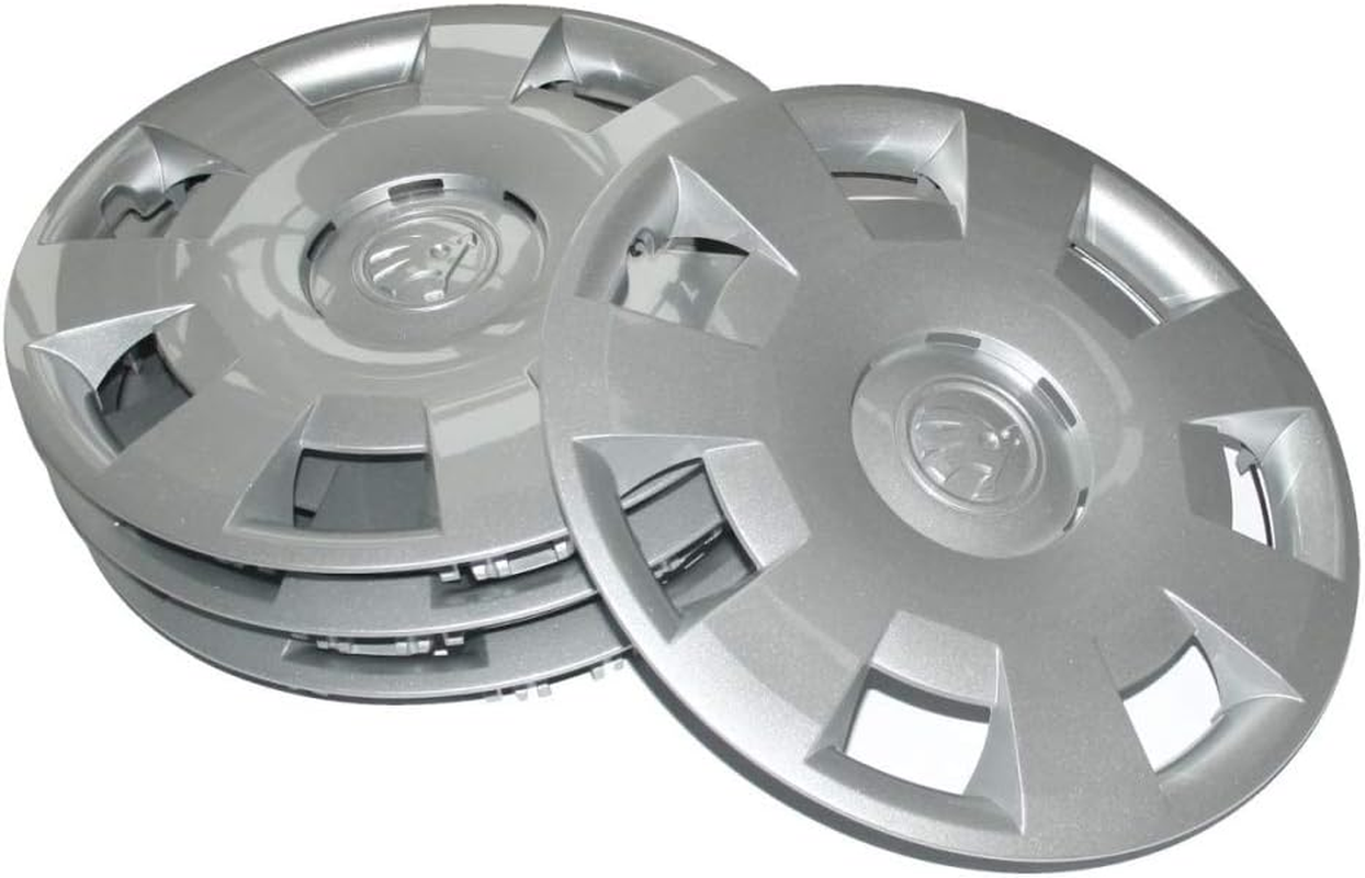SKODA 5JA071454 4Pc Wheel Trims Metis 14-Inch Wheel Trims for 5Jx14 Steel Wheels Silver image number 1