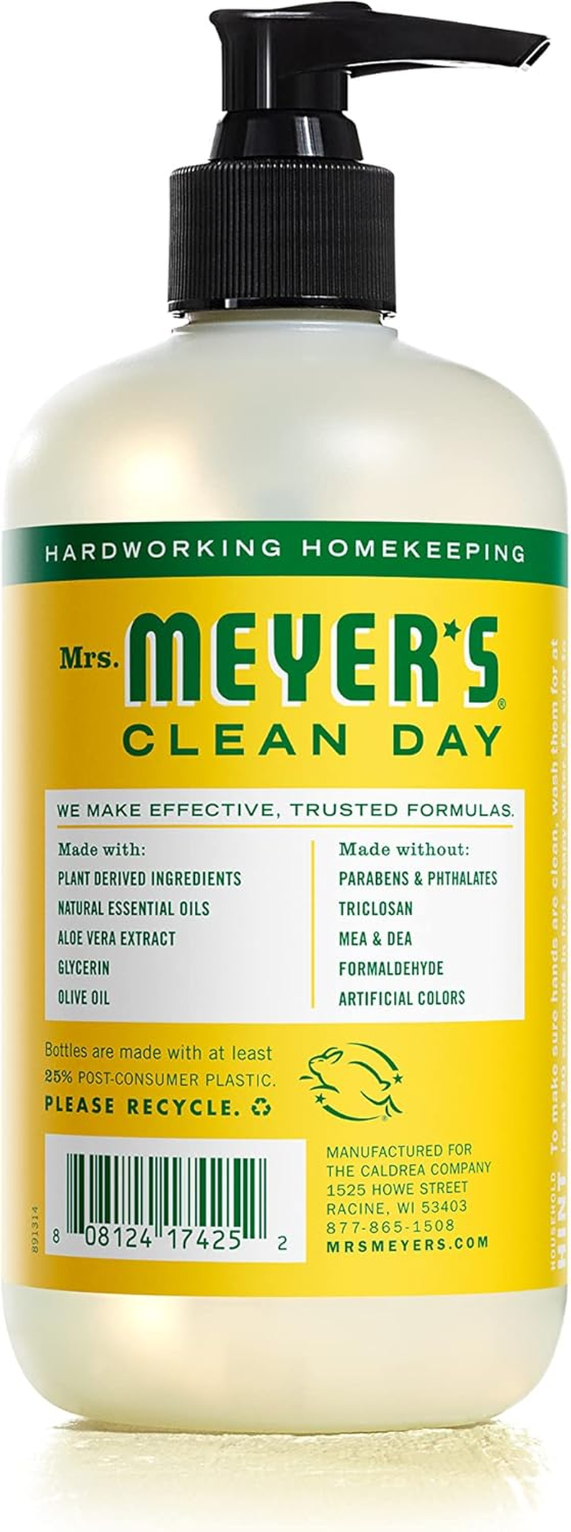 Mrs. Meyer&rsquo;S Clean Day Liquid Hand Soap, Honeysuckle Scent, 12.5 Fl Oz (3 Ct) image number 4