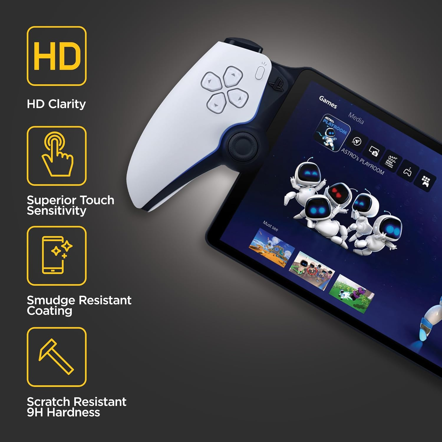 Magglass Tempered Glass for Playstation Portal Screen Protector, Ultra Hd/Anti-Scratch Remote Player Display Guard (8 Inch) image number 6