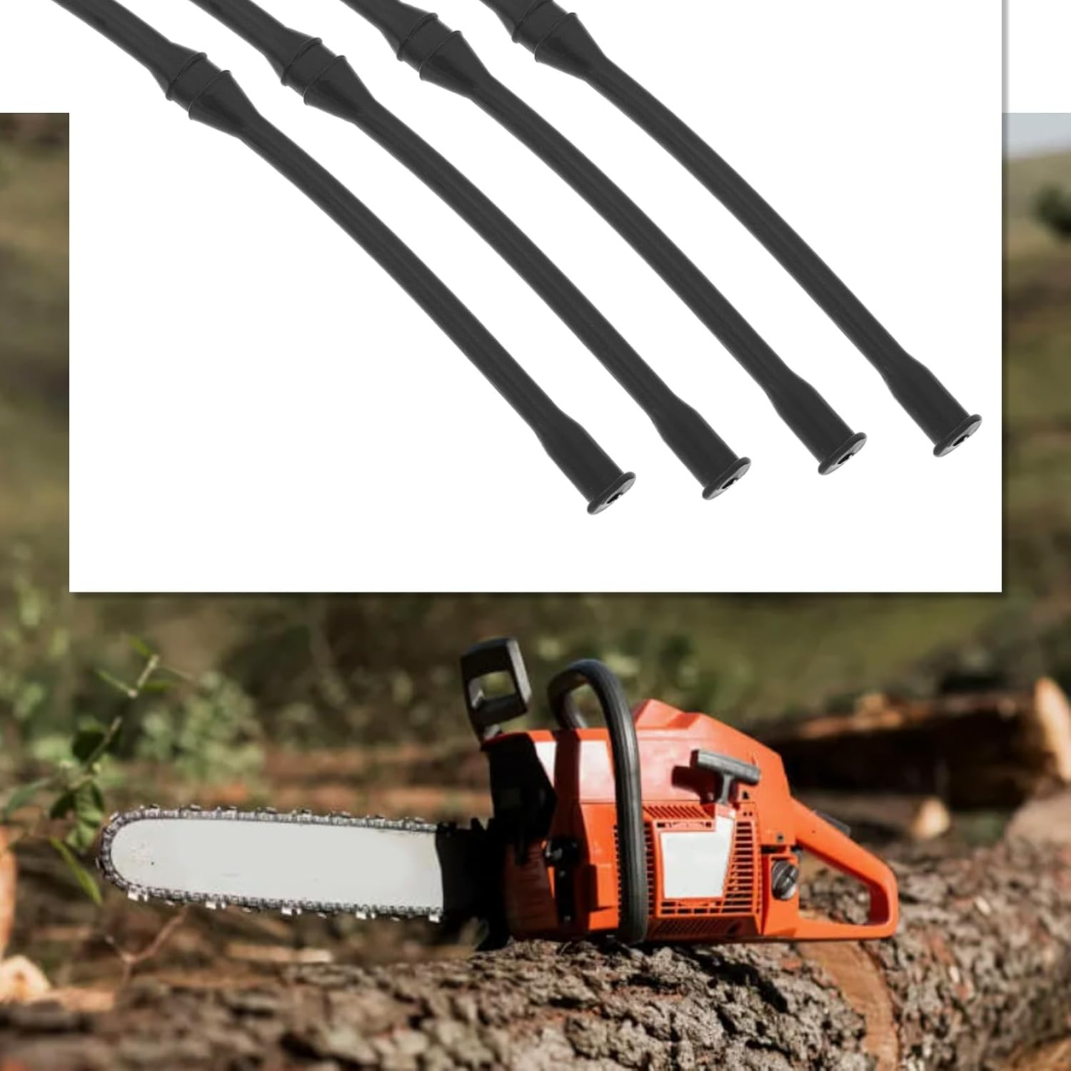 LT Easiyl 4Pcs Fuel Line Hose Replacement Part 501285901 501285902 Compatible with Husqvarna 61 66 168 266 268 272 Compatible with Jonsered 630 670??????? Chainsaw image number 1