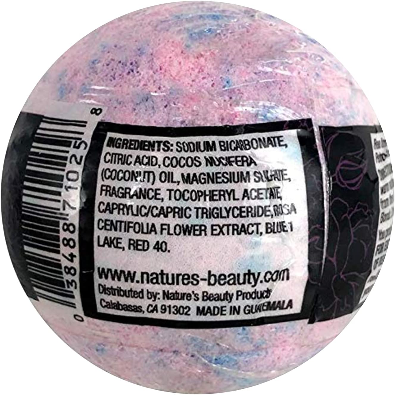 Nature'S Beauty Yuzu & Rose Oil Bath Bomb Multi-Pack - Natural Hand Crafted, Non-Staining, Luxury Fizzy Spa Bomb, Nourish Dull + Dry Skin, Made W/ Coconut Oil + Witch Hazel, 4.6 Oz (4 Pack) image number 2