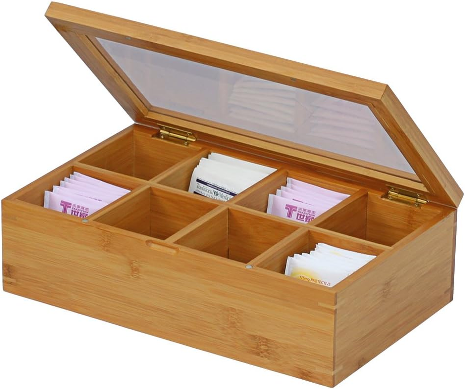 Oceanstar TB1323 Bamboo Tea Box, Natural image number 3