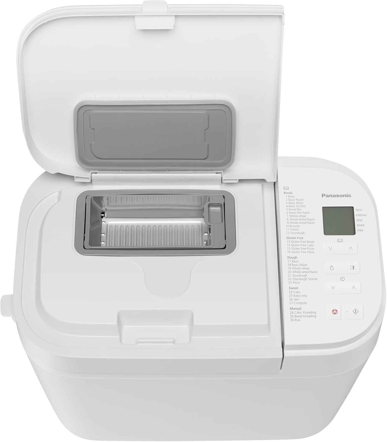 Panasonic Automatic Bread Maker with Fruit & Nut Dispenser, 30 Auto Programmes, Gluten Free Modes, White (SD-R2530WST) image number 4