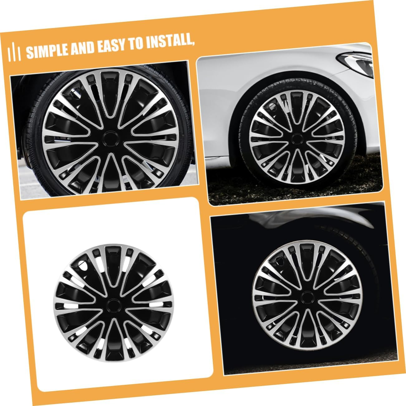 TIDTALEO Wheel Hub Cover for Car and Truck Easy Installation Fit Stylish and Design for Enhanced Vehicle Appearance image number 6