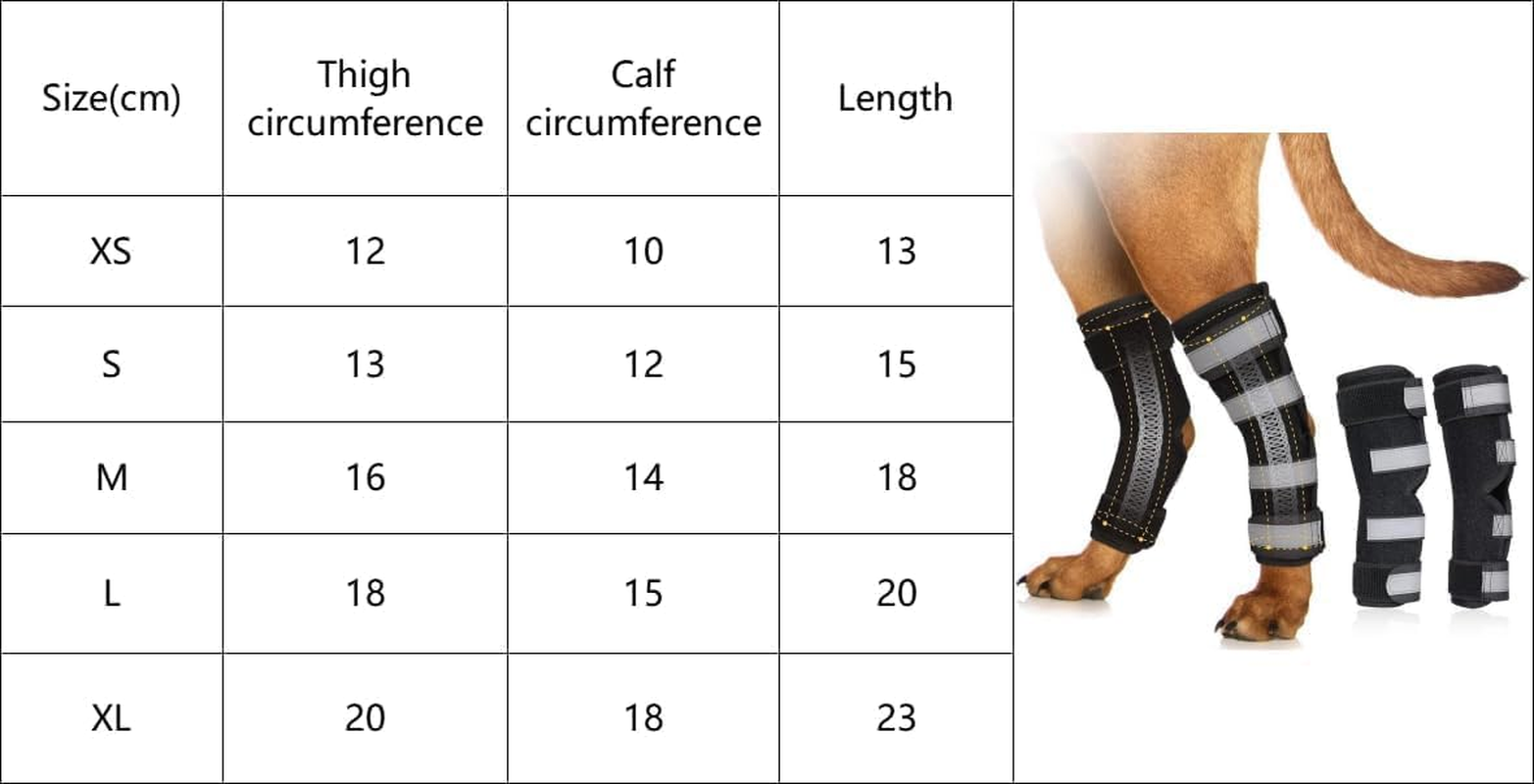 Back Leg Braces for Dogs with Dual Metal Strips and Reflective Straps. This Leg Support Is Designed for Issues like Luxating Patella and Serves as an ACL Support for Hind Legs. (Black, XS) image number 3