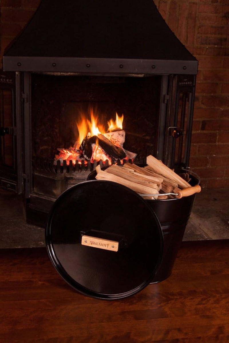 Valiant Fireside Kindling, Log, Coal & Fuel Storage Skuttle Bucket (FIR243) image number 1