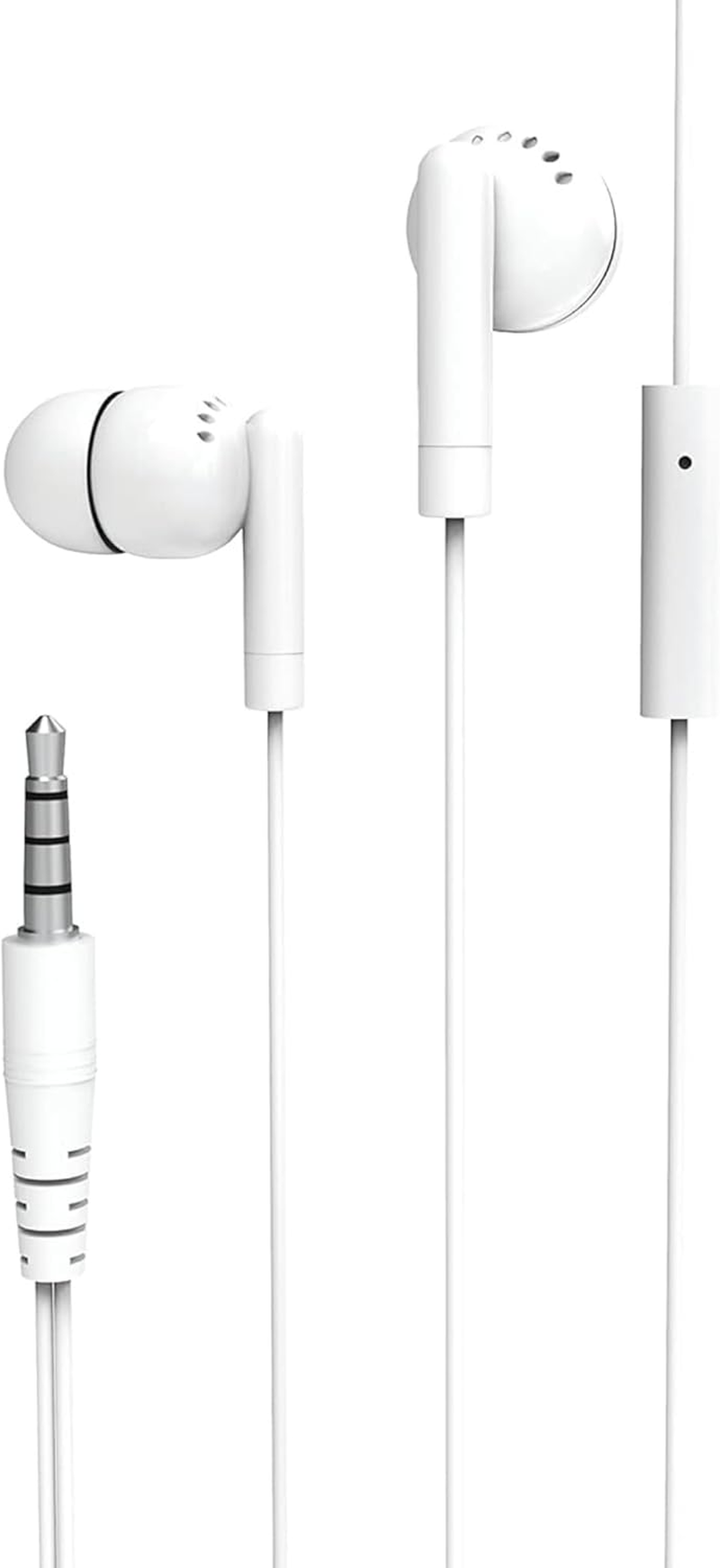 Laser Earbud Headphone with Mic in White image number 4