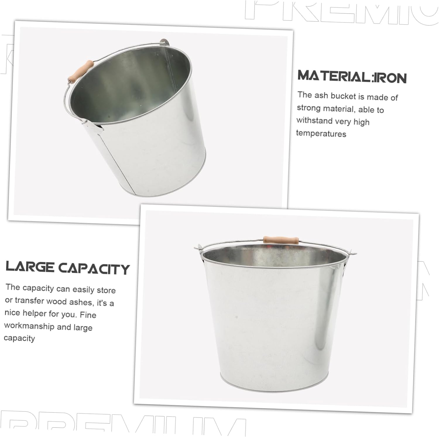 Ibasenice Metal Fire Bucket for Indoor Outdoor Use Compact Handheld Paper Burner Garden Incinerator with Vents Construction for Burning and Blessing Ceremonies image number 1