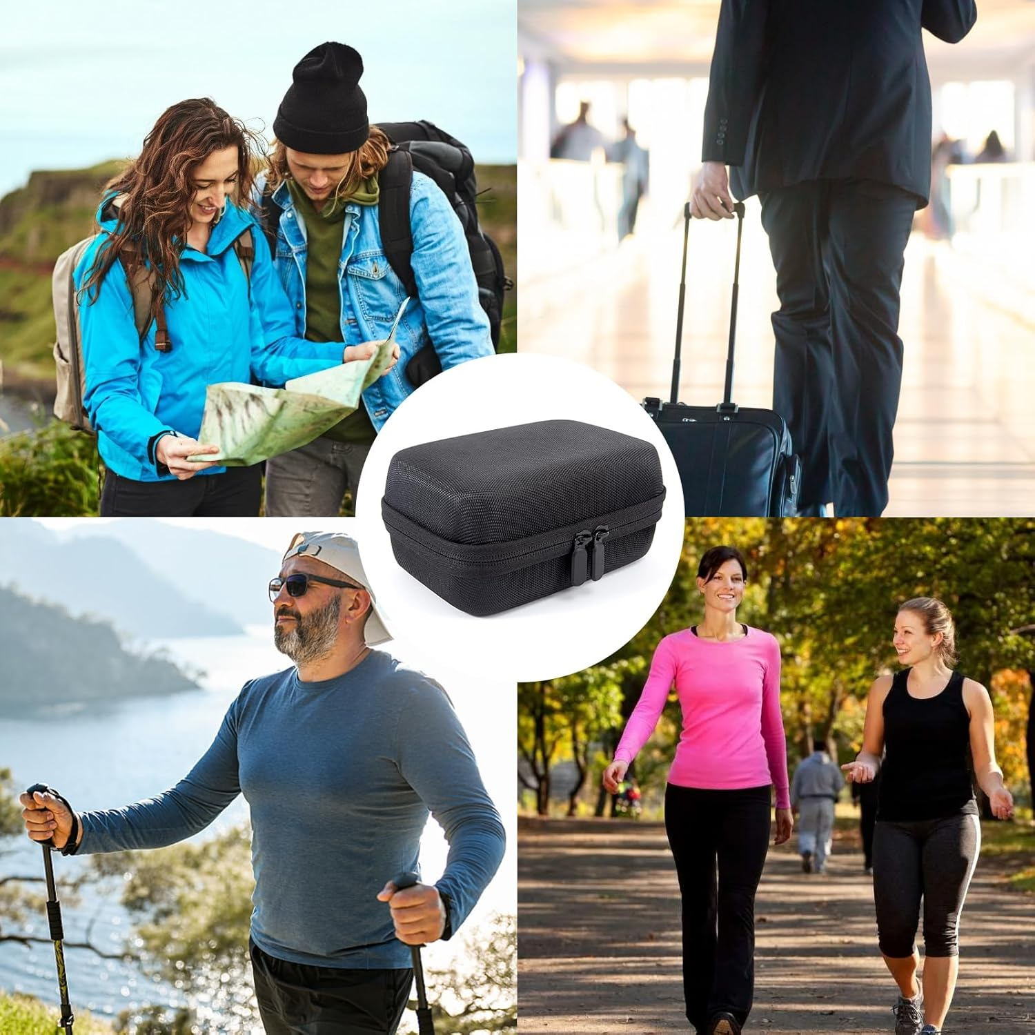 Insulin Fridge Holder Storage Case, Insulin Cooler Travel Case Organizer, Insulin Vial Organizer Bag Fitting 10Ml Vial Short Size, 15-Slot with 2 Zipper,Box Height:3.15Inch（Only Case） (Box Height: 3.15 In) image number 6