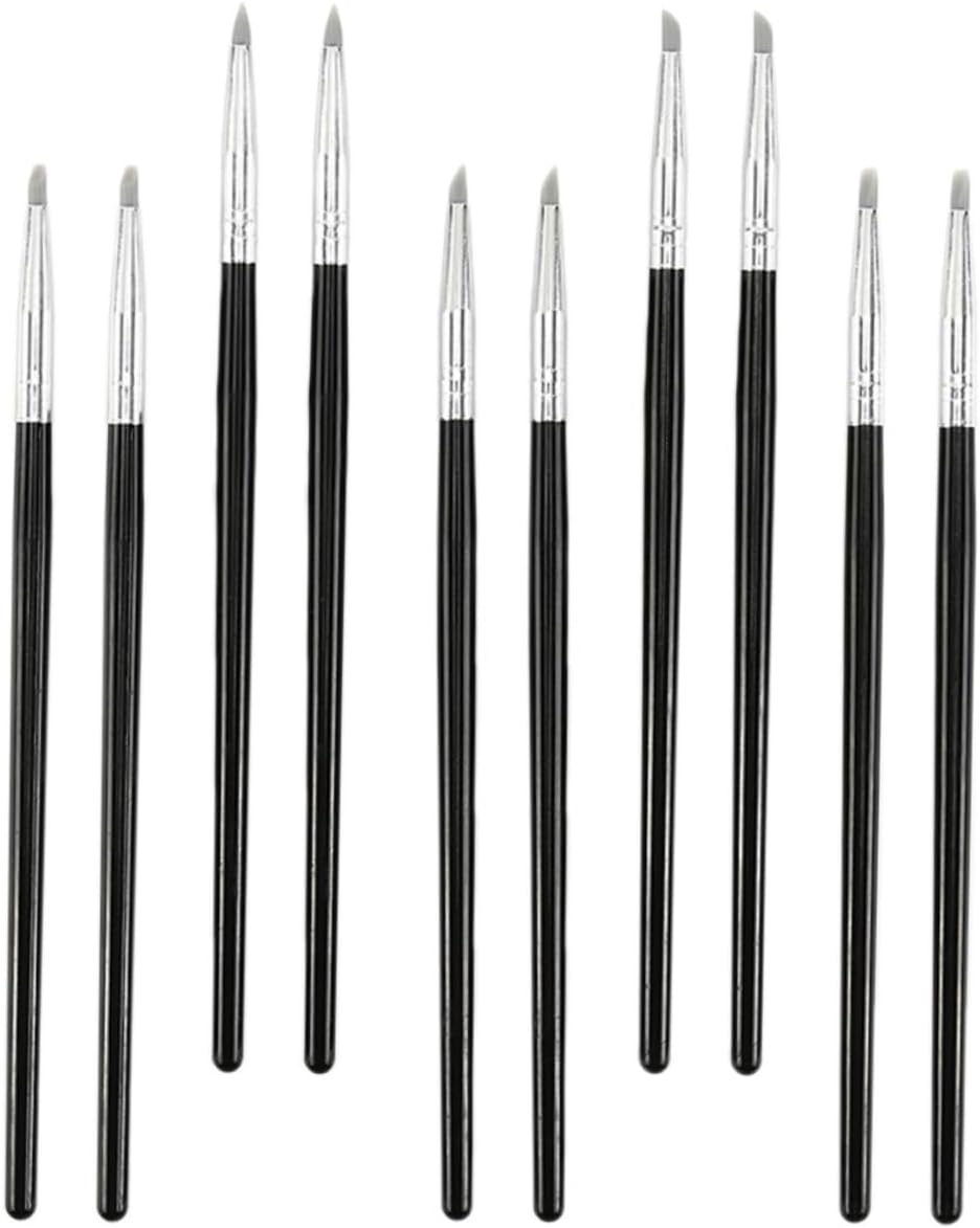 Sewroro 10Pcs Space Silicone Sculpture Pen for Clay Molding Tools Nail Art Pen Professional Painting Tool