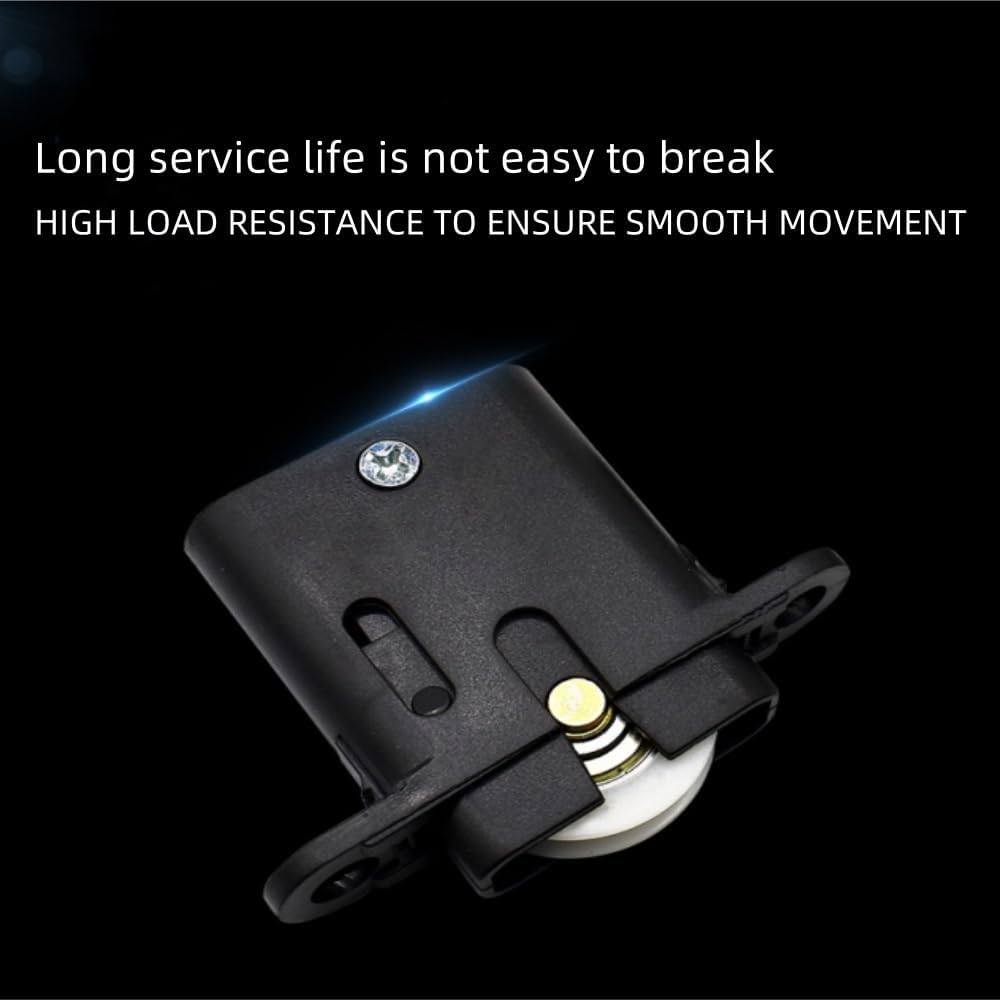 Drawer Rollers Nylon Cabinet Drawer Pulley Replacement Wheels Bearing Drawer Positioning Roller Slide Guides with Nuts for Furniture Parts Cupboard Wardrobe Pack of 6 image number 3