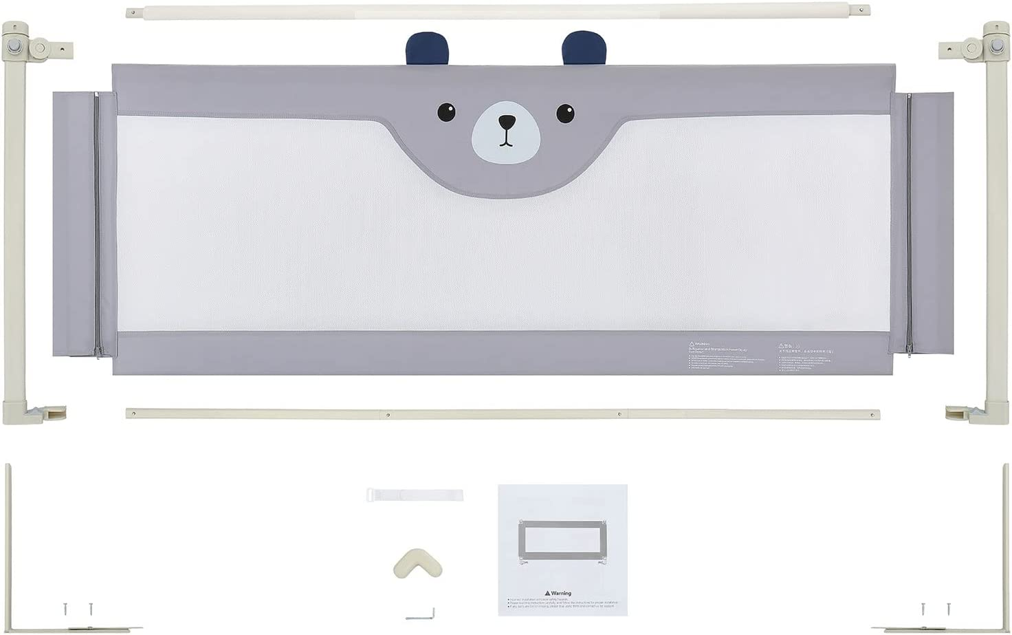 Safety Bed Rail One Piece Bear 1.8M