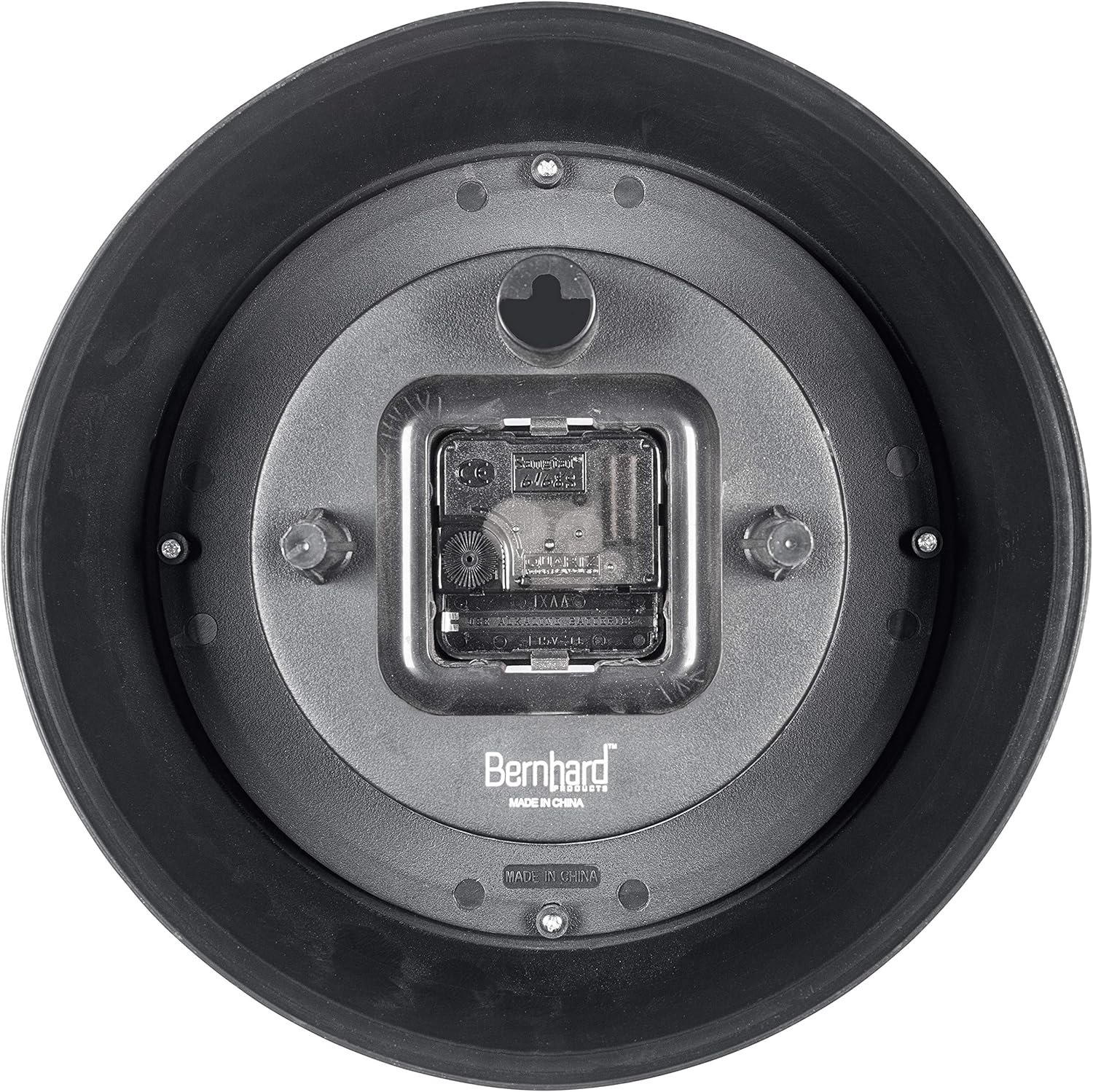 Bernhard Products Retro Wall Clock 9.5 Inch White Kitchen 50'S Vintage Design round Silent Non-Ticking Quality Quartz Clock for Home Office Nursery Bathroom Classroom Easy to Read (White)