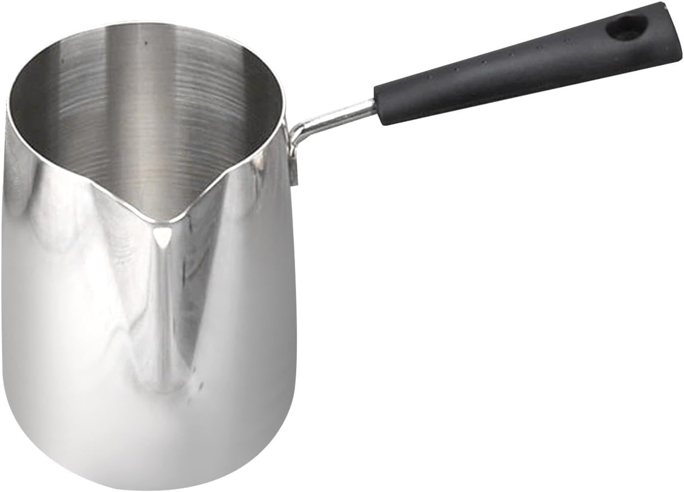 Folpus Milk Frothing Pitcher Jug Espresso Latte Art Cup Coffee Bar Accessories Long Handle Milk Jug for Hotel Warm Tea Hot Chocolate, 250Ml image number 6