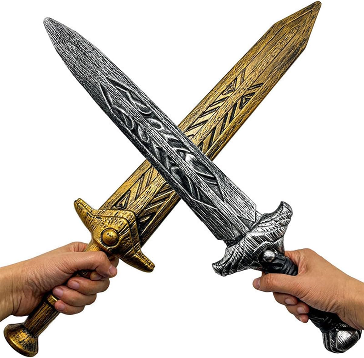 ZHER-LU Plastic Sword & Shield Spartan Combat Shield and Sword Costume Accessory Medieval Knight Toy,Halloween Cosplay