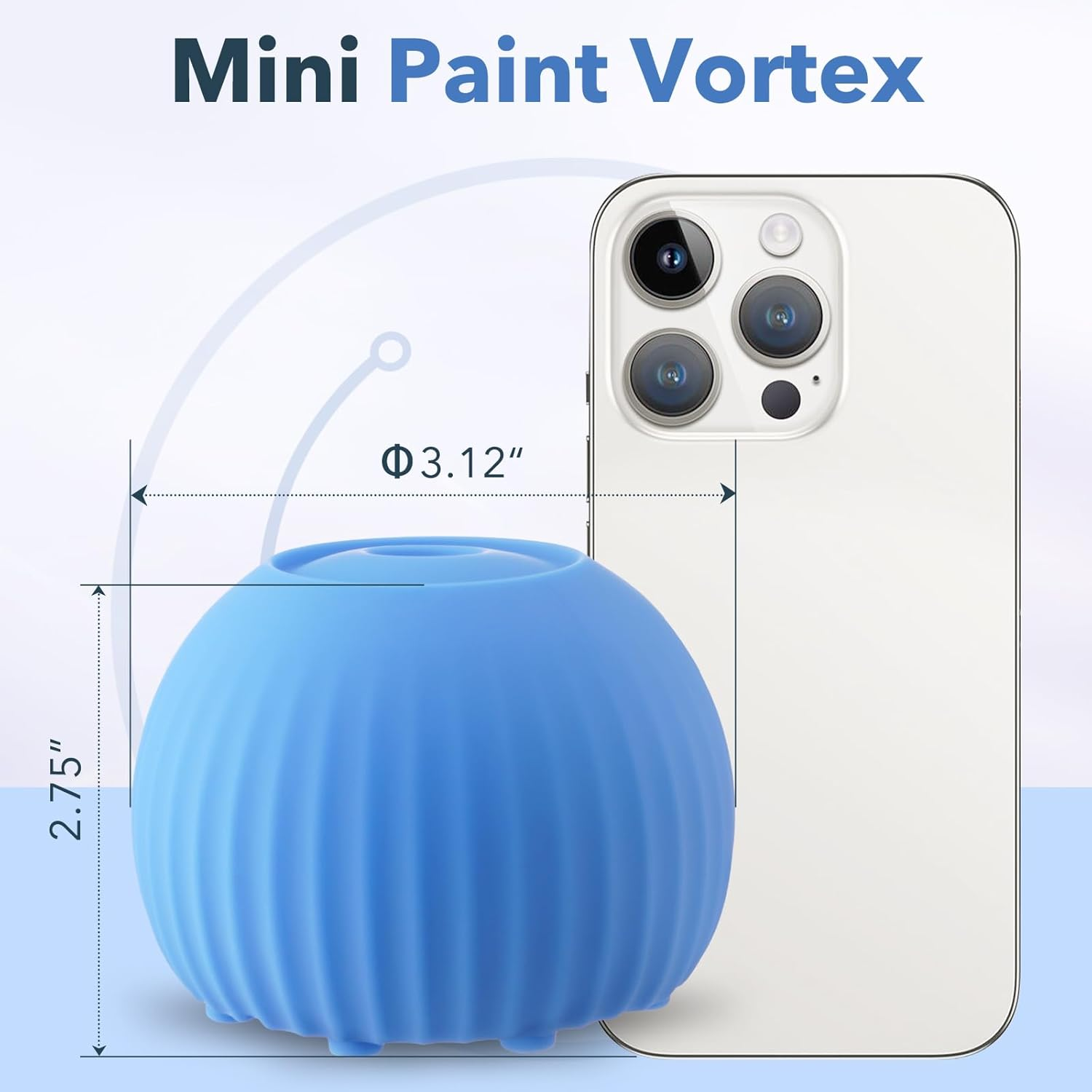FOUR E'S SCIENTIFIC Mini Vortex Mixer Paint Shaker 5000RPM Blue Lab Mixing Vortex with 100 Pcs Mixing Balls for Nail Polish, Eyelash Gel, Ink (AU Plug) image number 5