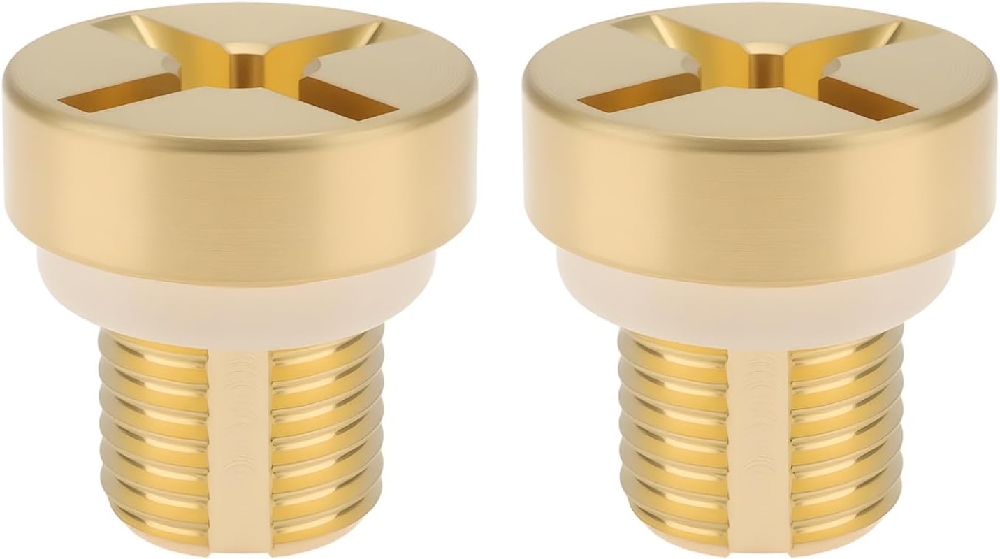 LT Easiyl 2PCS Brass Coolant Radiator Bleed Screw LR150067 LR034624 Compatible with Land Rover 20102013