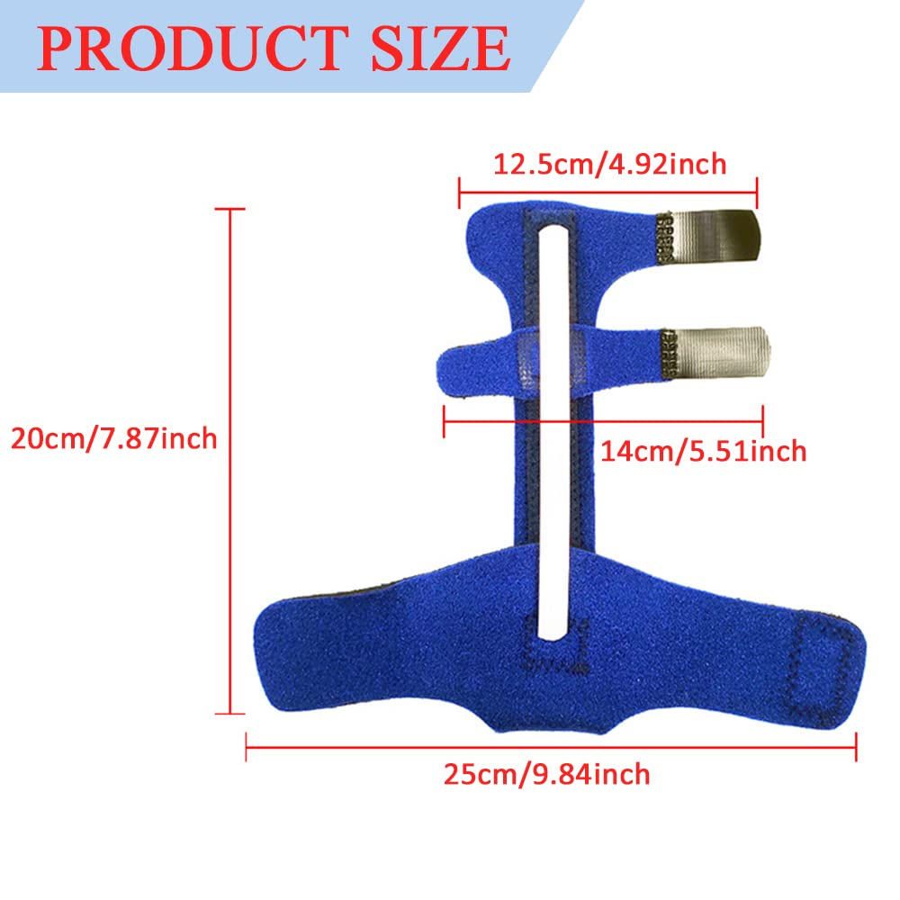 Threeh 2 Pack Finger Splints for Trigger Fracture Built-In Aluminum Compression Recovery Straightening Immobilizer Treatment Strip Arthritis Sprain Displacement SJ49 image number 1
