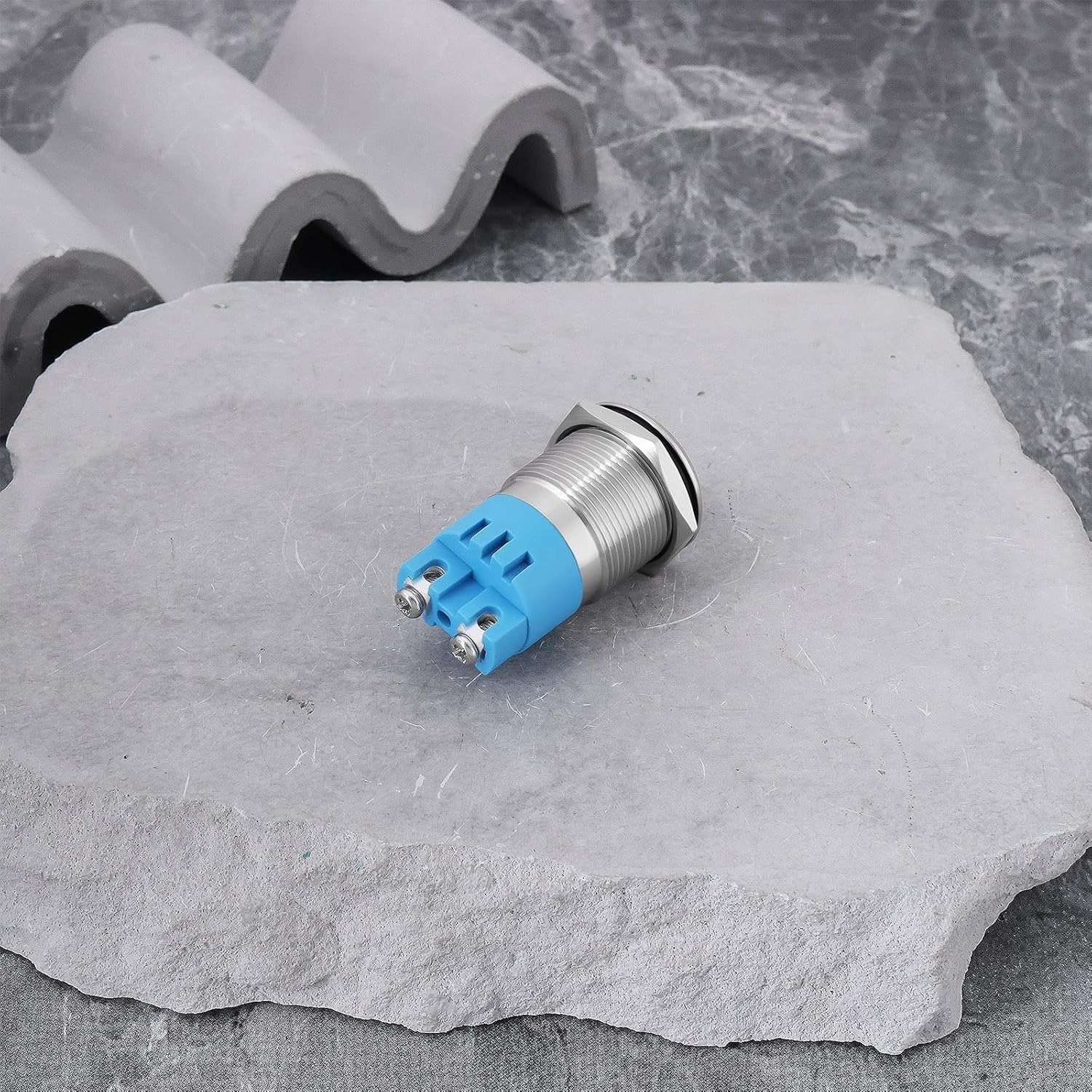 Ecsing 2X 12V 19Mm Waterproof Flash Buzzer LED Flash Alarm Intermittent Indicator Light for Electrical Control Panel image number 4