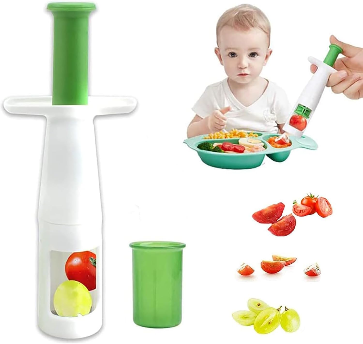 Grape Cutter Slicer Tomato Slicer - Kitchen Gadget Tool Auxiliary Baby Kitchen Food Vegetable Fruit image number 3