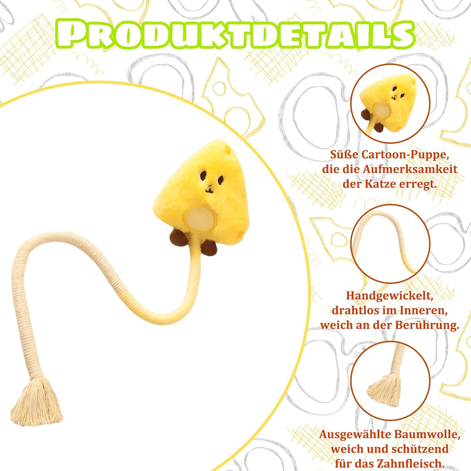 Zexjpr Pack of 2 Interactive Cat Toys, Cat Toy, Self-Employment for Dental Care and Stress Relief, Interaction with Pets Improves Feelings and Relieves Boredom