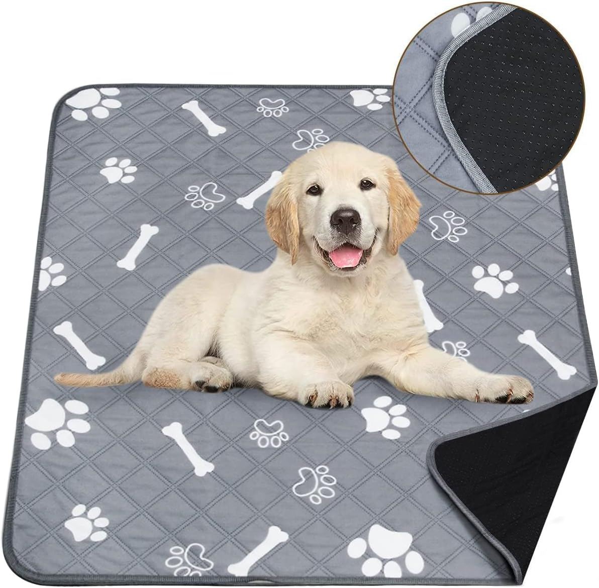 BLAZDEVE Washable Reusable Puppy Pads, Eco Puppy Training Pads, Super Absorbent Leak-Proof Incontinence Pet Pee Pad with Anti-Slip Bottom for Indoor, Cat Dog Pee Pads for Home, Car, Travel image number 5