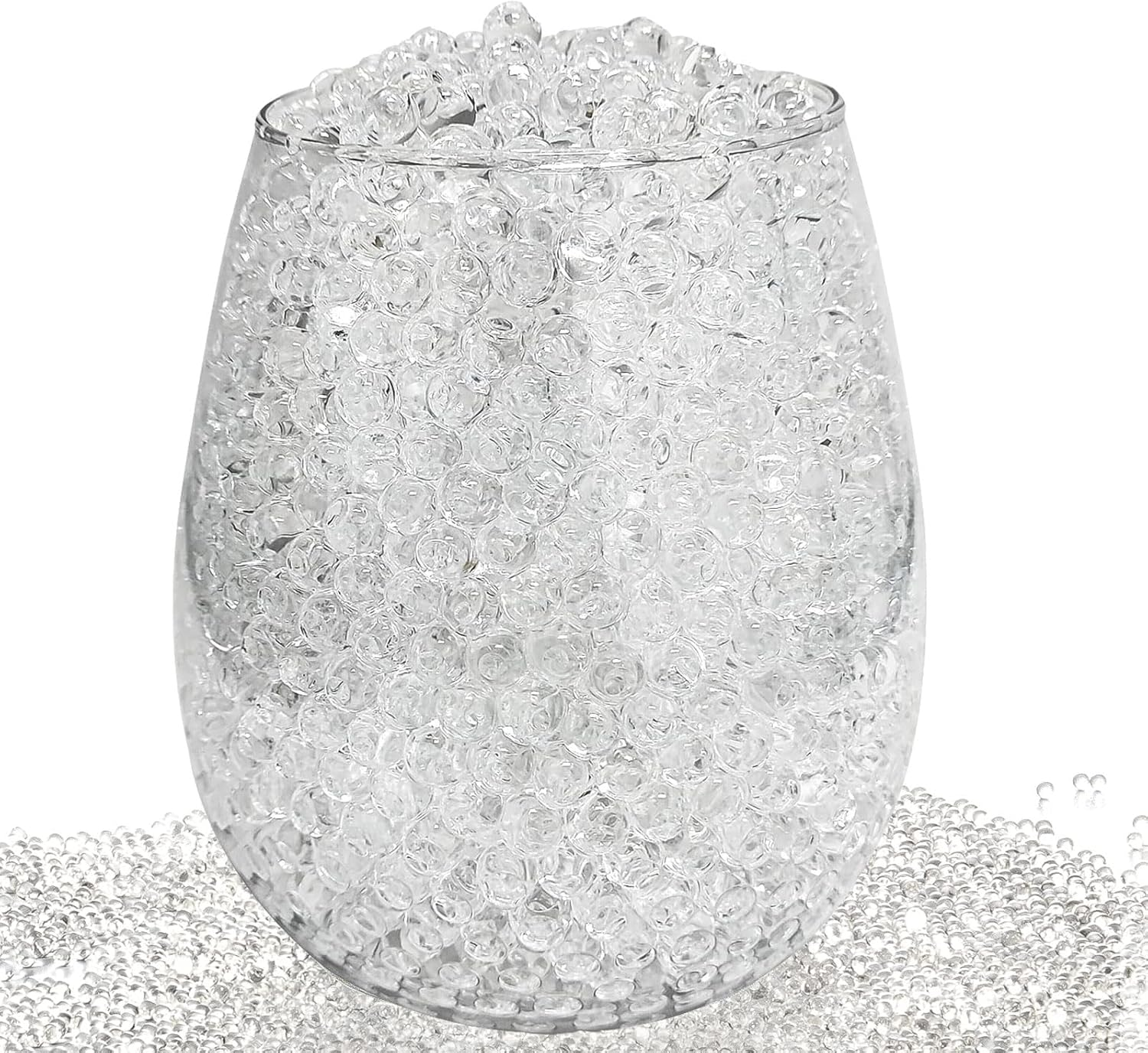 20000 Water Gel Beads for Vases(7Mm-8Mm), Kit Perfect Jelly Beads,Vase Filler Plant,Floating Pearls, Floating Candles, Wedding and Home Decoration(Clear) image number 3