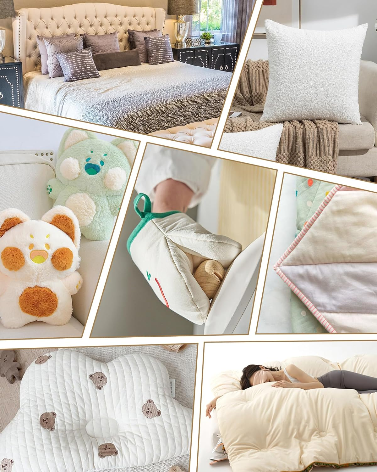 PLANTIONAL Natural Cotton Batting for Quilts: 59-Inch X 79-Inch Light Weight Purely Natural All Season Quilt Batting for Quilts, Craft and Wearable Arts