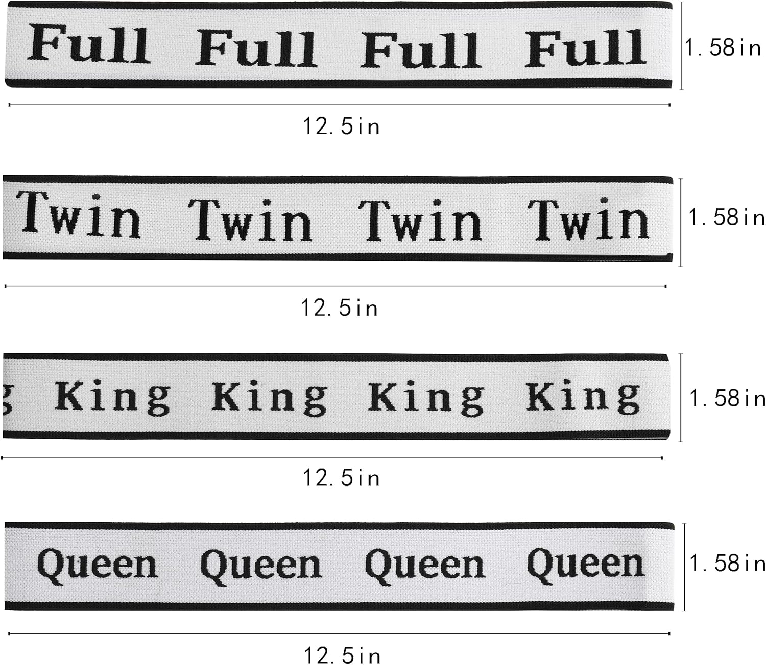 8Pcs Bed Sheet Organizer Bands Sheets Labels for Elastic Bedding Linen Closet Storage Foldable Sheet Set Organizer Sheet Keeper Band