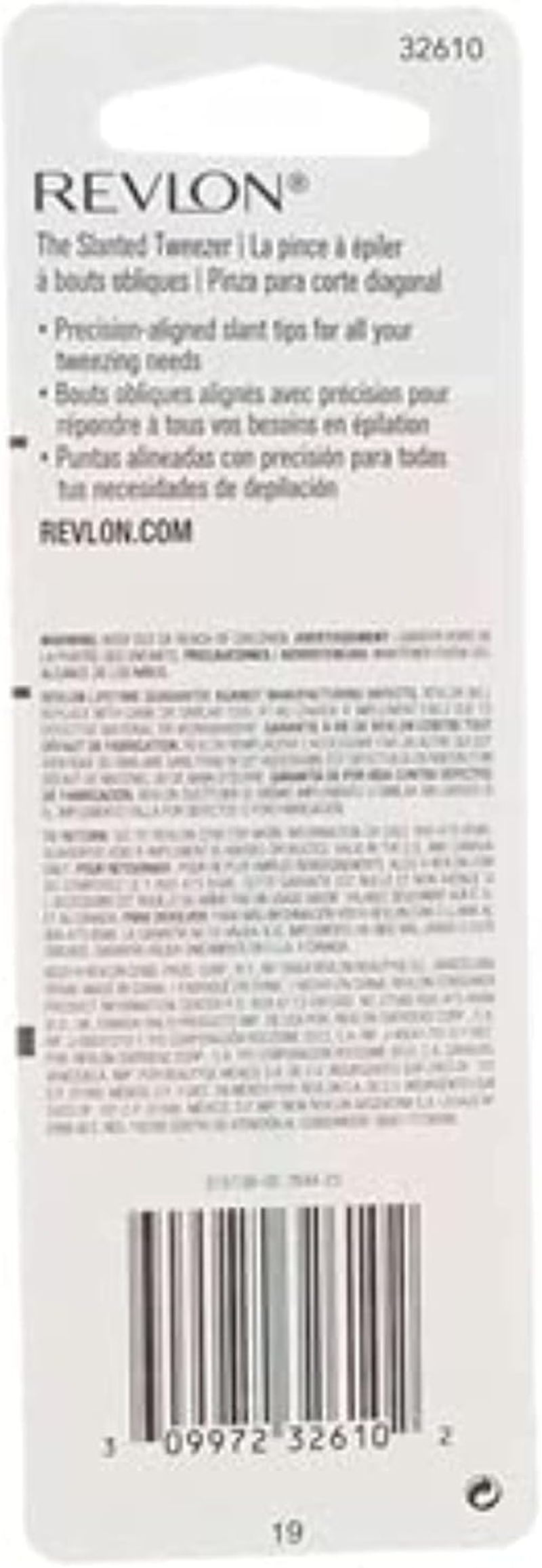 Revlon Stainless Steel Accurate Tweezing 1 Ea (Pack of 4) image number 2