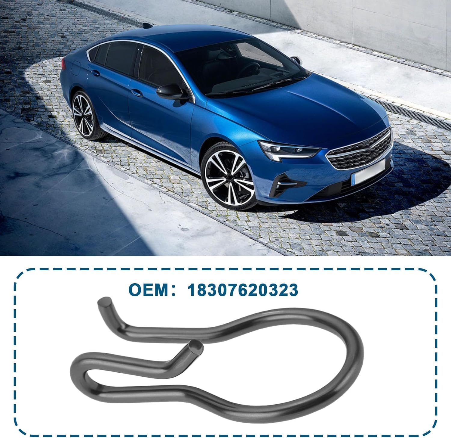 Ecsing 2Pcs Electronic Exhaust Flap Control Valve Actuator Clip Spring Fixed Bow Clamp 18307620323 Compatible with BMW 2/3 Series X5 X6 I8