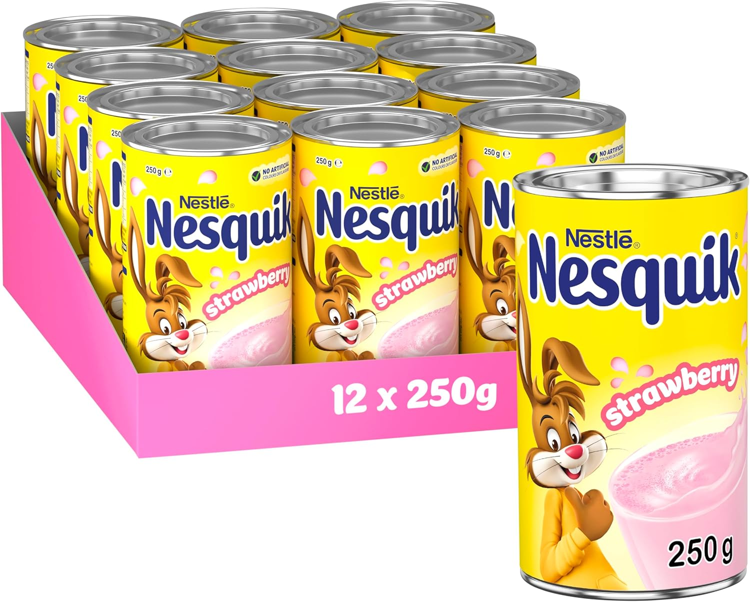 NESTL&Eacute; NESQUIK Strawberry Flavoured Milk Drink 3Kg, 12X250G Pack image number 1